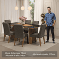 thumbnail image 3 of Mesa de Comedor con Mesa y 6 Sillas Marissa Madesa MG, 3 of 4