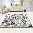 thumbnail image 2 of Yayeee Area Rugs for Living Room 6.7'x4.8' Indoor Non Slip Washable Bedroom Carpet, Rainbows Clouds, 2 of 6