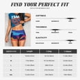 thumbnail image 5 of Honeii Beach with Palm Trees Print Women's Workout Shorts, Gym Shorts for Active Wear, Sports Shorts,Women's Running Shorts,Quick Dry Athletic Shorts-Large, 5 of 8