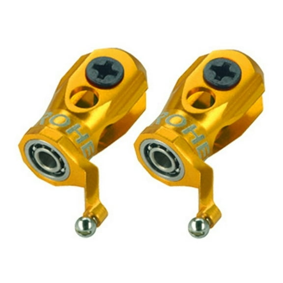 Microheli Precision CNC Aluminum Main Blade Grip (GOLD) - MCPXBL / BL2