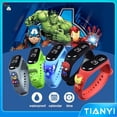 thumbnail image 2 of Reloj LED para niños correa Digital con LED reloj De De superhéroes Capitán América Iron Man Spiderman Hulk Reloj, 2 of 4