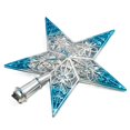 thumbnail image 2 of Christmas Tree Top Star Glittering Hanging Xmas Tree Topper Decoration Ornaments, 2 of 10