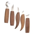 thumbnail image 3 of 3/5/Set Walnut Wood Carving Knives Curved Straight Knives, Hand-Carved Tools likeweier, 3 of 3