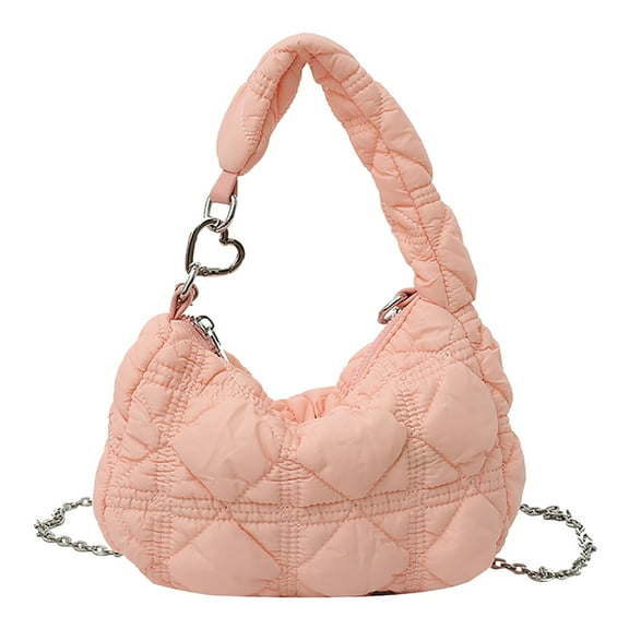 Modisza Tote Bag for Women Puffy Quilted Shoulder Crescent Totes 2025 Trendy Hobo Handbag Purse