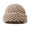 Khaki, variant on Head Wraps for Women Beanie Hat Fall Solid Thickened Warm Ear Pineapple Pattern Knitted Hat Mens Winter Caps