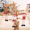 thumbnail image 3 of kiskick Cute Christmas Ornament with Lanyard - Santa Claus Snowman Elk Christmas Tree Doll Pendant Party Supplies, 3 of 8