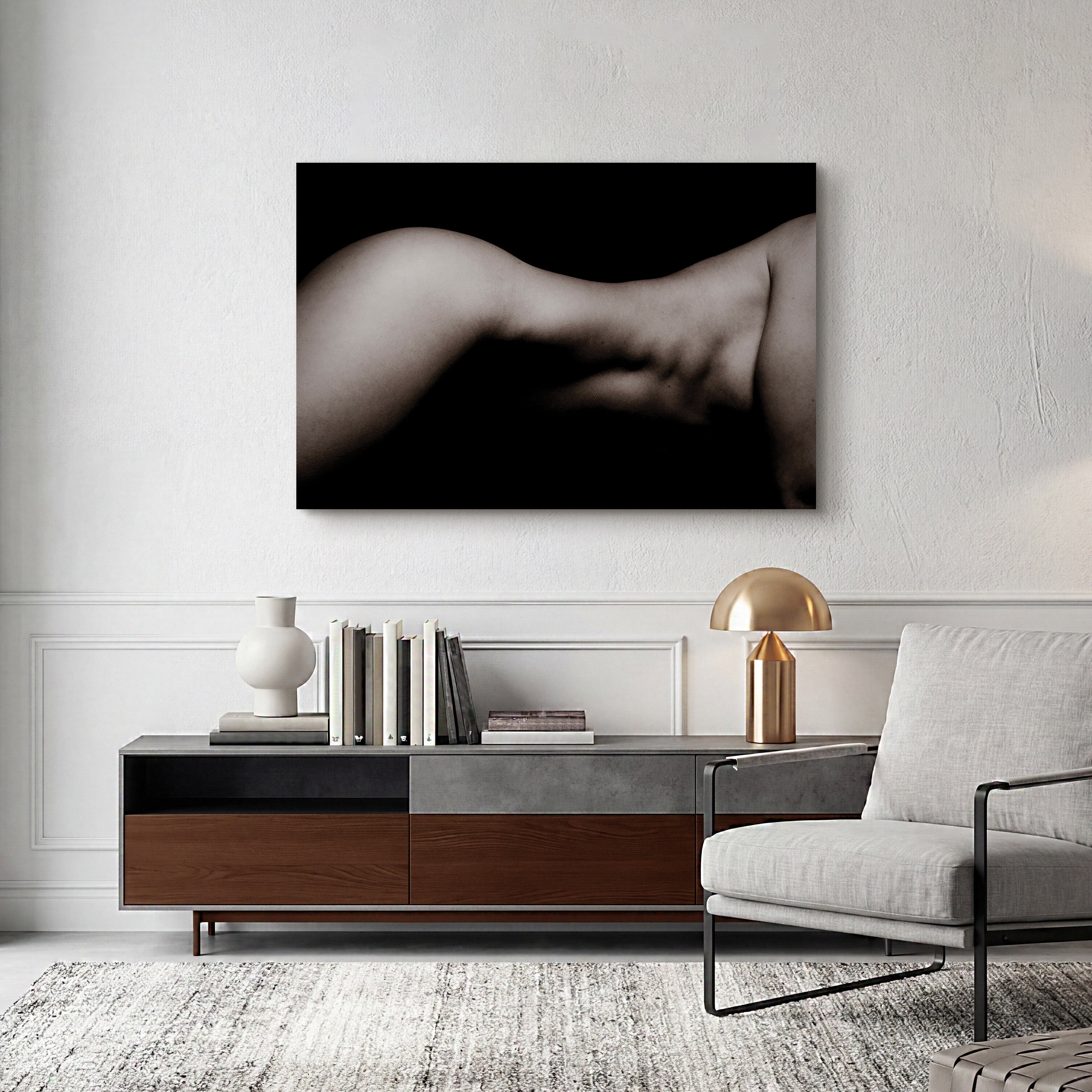 Empire Art Direct Queen Frameless Free Floating Tempered Glass Panel Graphic Wall Art, 32" x 48" x 0.2", Ready to Hang