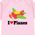 thumbnail image 4 of Inktastic I Love Planes Cute Airplane Boys or Girls Long Sleeve Baby Bodysuit, 4 of 5