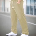 thumbnail image 2 of Sweatpants for Women Elastic Waist Wide Leg Pants with Drawstring Casual Loose Ling Trousers with Pockets, 2 of 8
