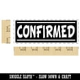 thumbnail image 2 of Confirmed Reversed Self-Inking Rubber Stamp Ink Stamper for Business Office - Orange Ink - Large 2-2/4 Inch, 2 of 7