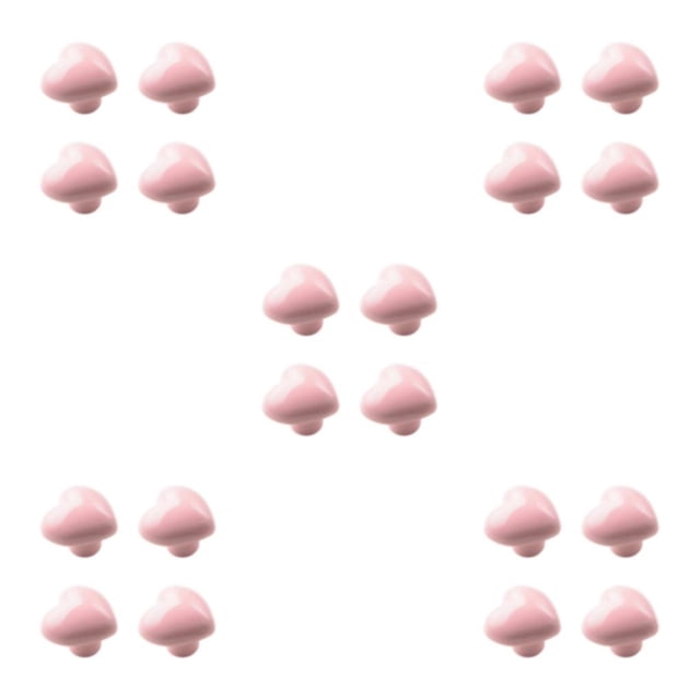 Pomos de armario Bearachild 4 cerámica Rosa claro