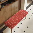 thumbnail image 3 of Yuyamidu Snowflake Dining Room Bench Covers Waterproof Removable Bench Slipcover with Elastic Edge Non Slip Furniture Protector Gift for Friends, 3 of 8