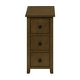 thumbnail image 4 of Monarch Specialties I 3959 - Table d'Appoint, Bout de Canapé, Table d'Appoint, Table de Nuit, Étroite, Chambre, Tiroir de Rangement, Lampe, Placage Brun, Transitionnel, 4 of 5