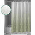 thumbnail image 3 of 72x78 Inch Shower Curtain Sage Green Ombre Bathroom Decor Waterproof Fabric Bathtub Bath Curtains Decorative Modern Geometric Rhombus Striped Extra Long Shower Curtain Set with Hooks, 3 of 6