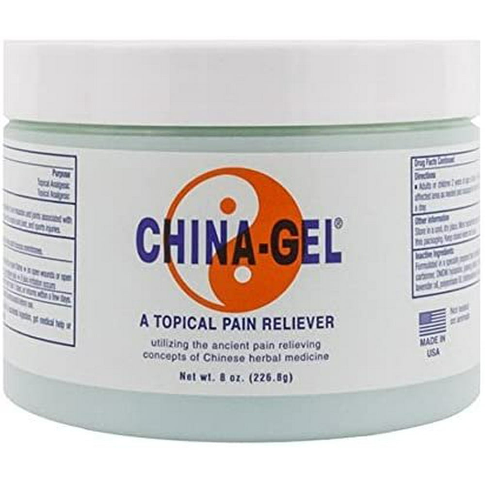 China Gel Topical Pain Reliever 8 oz Jar