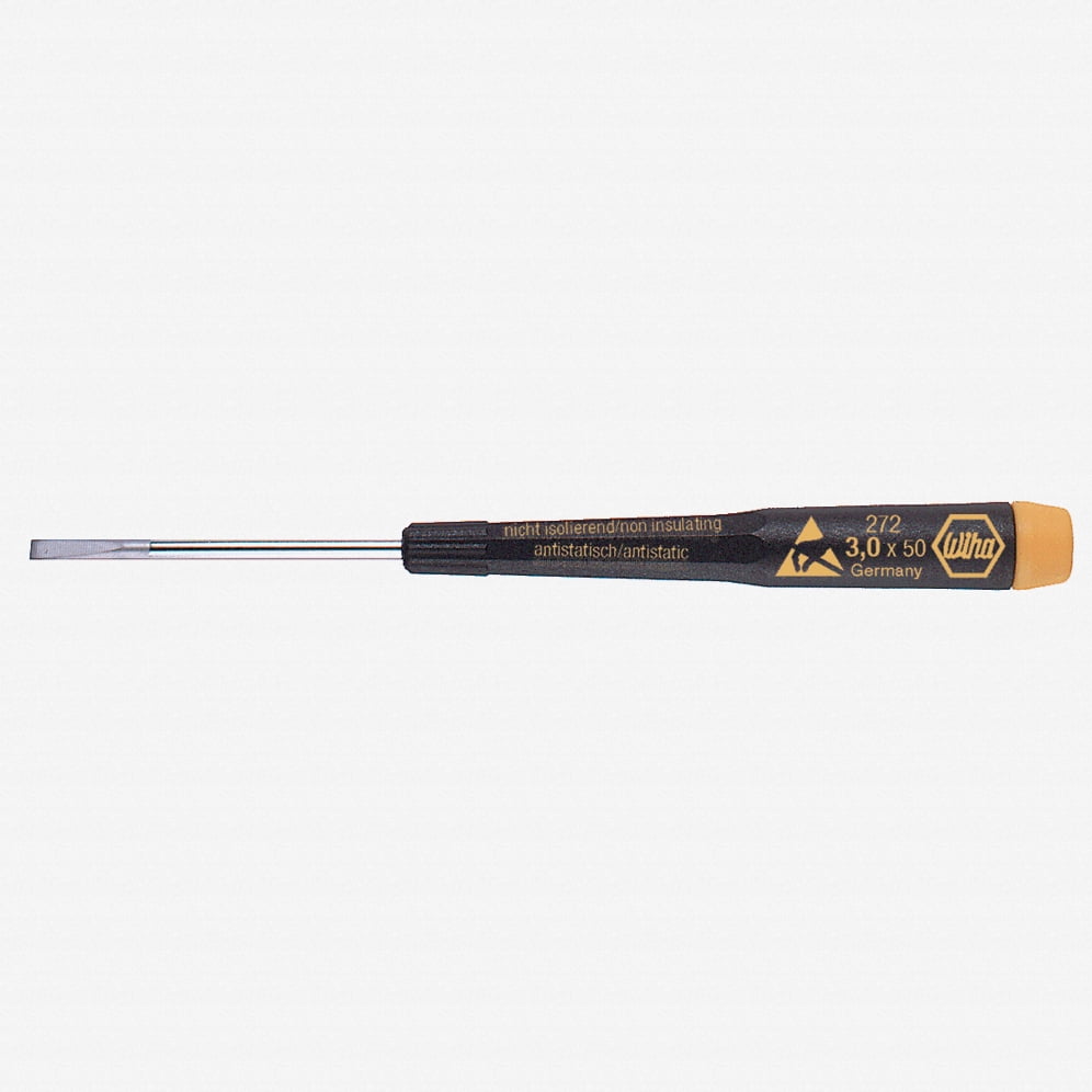 Wiha 27227 2.5 x 100mm Slotted Precision ESD Safe Screwdriver - Walmart.com