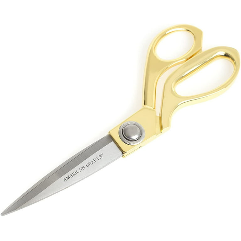 American Crafts DIY Shop Collection 8 Craft Scissors - Sharp Tip - Gold  370874