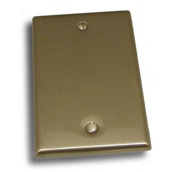 Single Blank Switch Plate, Satin Nickel