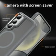 thumbnail image 2 of Allytechgroup Rugged Magnetic Shockproof Matte Cell Phone Case for Samsung Galaxy S25, Gray, 2 of 9