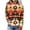 #0298-Multicolor, variant on Pounoo Geometric Aztec Hoodies for Women Aztec Ethnic Vintage Rhombus Print Long Sleeve Sweatshirts Geometric Graphic Pullover Tops Gift