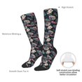 thumbnail image 4 of Naloa Colorful Tropical Leaves Thigh High Socks Extra Long Stretchy Sock Women Over Knee High Opaque Stocking Daily Wear, 4 of 6
