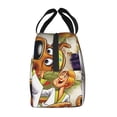 thumbnail image 4 of Lsque Scooby-Doo Print Insulated Lunch Bag with Thick Aluminum Foil Lunch Tote Bag with Front Pocket for Men and Women, Ideal for Work, School, Picnics, and Travel, 4 of 8