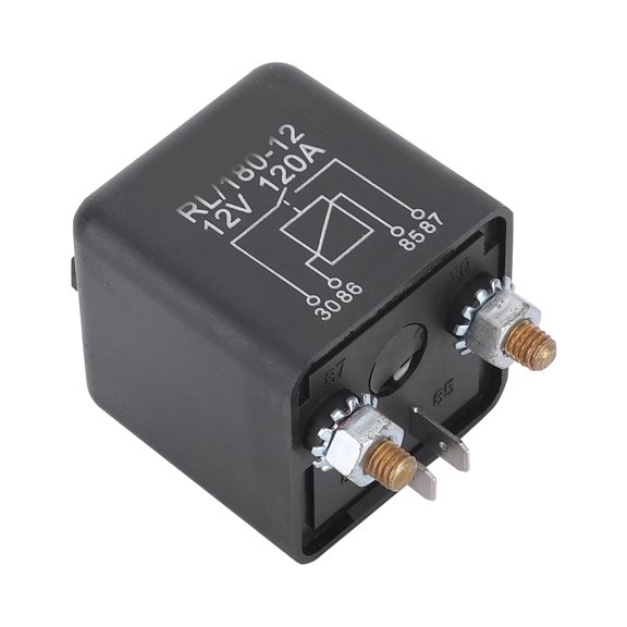 Heavy Duty SPST Relay for Reliable Power Management, 12VDC Normal Open Relay with High Capacity for Safe Starter Motor Control
