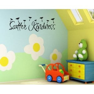 SCATTER KINDNESS ~ WALL Decal , HOME DECOR 10" X 34"