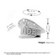 thumbnail image 3 of Bride Hat Pearls Captain Hat Encrusted Rhinestones Delicate BRIDE Banner Diamond-studded Hand Beading Hat Heavy Duty, 3 of 4