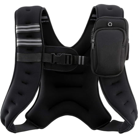 Weighted Vest 6lb/8lb/12lb/20lb/25lb/30lb Weight Vest w Reflective Stripe