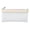 Beige, variant on Zipper Clear Pencil Cases Fashion Durable Pencil Case Wonen Multipurpose Cosmetic Travel Carry Portable Bags for Stationery, School, Office Beige One Size