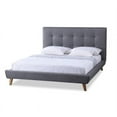 thumbnail image 1 of Kingfisher Lane Upholstered Full Platform Bed in Gray, 1 of 4