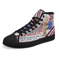thumbnail image 7 of Jesus Christ Cross Jesus is The Reason for Season Christmas High Top Canvas Shoes Sneakers Black Size 13, 7 of 7