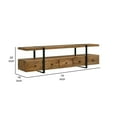 thumbnail image 5 of Benjara 70 Inch TV Media Entertainment Console with 4 Drawers, Mango Wood, Brown, 5 of 5