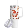 thumbnail image 2 of SKYSONIC 40oz Tumbler with Handle and Straw-Double Wall Vacuum Reusable Stainless Steel Insulated Water Bottle Mothers Day Gifts, maple leaf and dwarf, 2 of 7