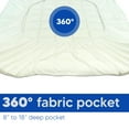 thumbnail image 6 of Continental Sleep, 3" Quilted Fitted Fluffy & Soft Mattress Pad, Breathable Mattres Topper, Cooling Protector Cover with 18” Deep Pocket, Twin, White, 6 of 7