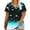 Light Blue, variant on FAHXNVB Women's Loose Fit Cotton T-Shirts V-Neck Short Sleeve Plus Size Butterfly Print Breathable Tees Tops Fashion Casual Comfy Shirts,XXXL,Purple 1