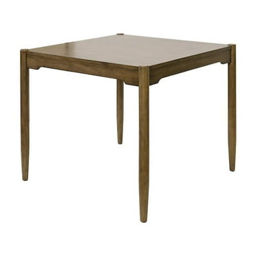 Modern Wood Counter Height Square Kitchen Table Dining Surface Brown