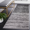 thumbnail image 2 of SAFAVIEH Adirondack Esmond Striped Runner Rug, Silver/Black, 2'6" x 14', 2 of 9