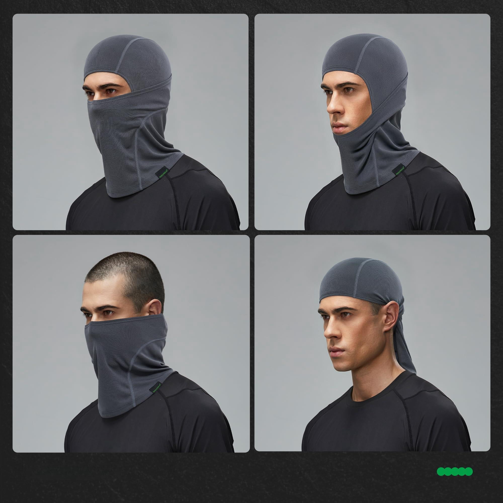 Balaclava Ski Mask 3 Pieces Full Face Cover For Men And Women Breathable Skiing Outdoor Sports