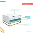 thumbnail image 4 of Mesa para café blanca blanco 15 cm x 15 cm Pido Todo MPC01WH-A2, 4 of 7