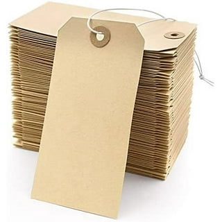  GILLRAJ Shipping Tags with Strings Pre- Attached 4 3