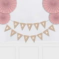 thumbnail image 2 of Inkdotpot Pre Strung Bunting Flags Happy Birthday Party Decorations Wall Decor Birthday Rustic Kraft Pennant Banner Sign Photo Prop, 2 of 8