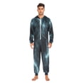 thumbnail image 3 of FORMRS Onesies Pajama for Adults Unisex Hoodie Winter Jumpsuit One Piece Sleepwear, Sizes S-2XL, Lightning Pattern, 3 of 7