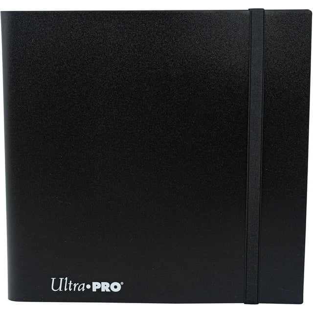 Ultra PRO - Eclipse 12-Pocket Jet Black PRO-Binder for 480 Cards Standard Size Cards, Protects Collectible Cards, Gaming Cards and Sports Cards In Ultra PRO Deck Protector Sleeves
