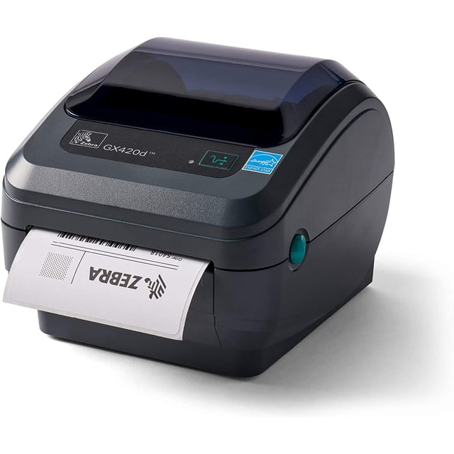 Zebra GX420d Direct Thermal Desktop Label Printer, USB Serial and Parallel Port Connectivity, Black