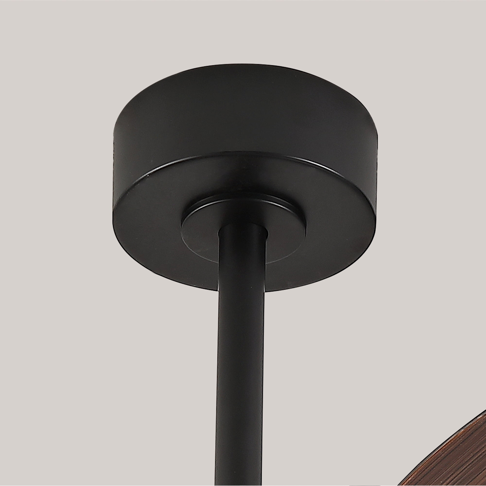 52" Modern Black Ceiling Fan with Light & Remote, 3-Blade, Reversible DC