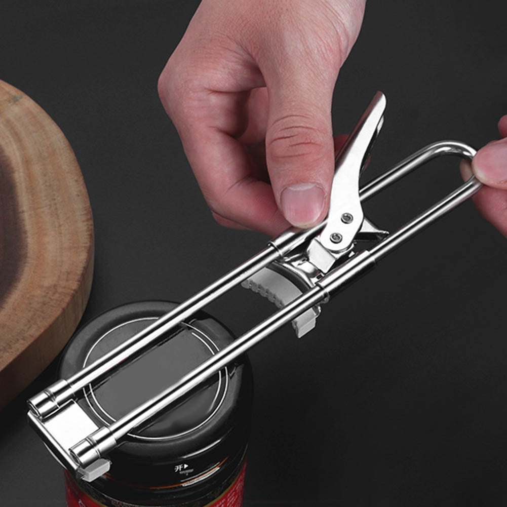 Multifunctional Can Opener Stainless Steel Beer Bottle Opener Adjustable  Manual Jar Master Opener Gripper Kitchen Accessories