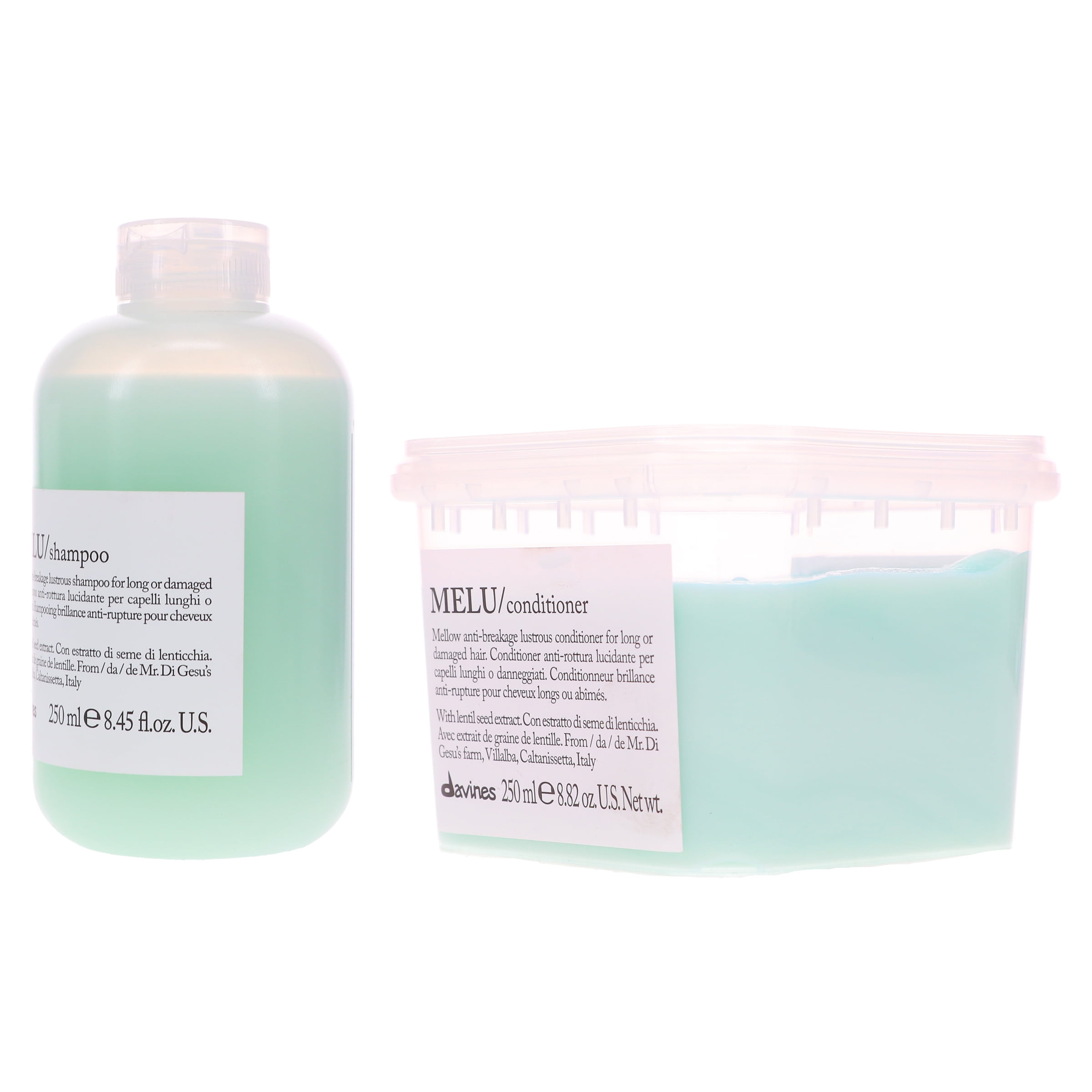 Davines MELU Anti-Breakage Shampoo 8.45 oz & Conditioner 8.82 oz Combo Pack