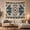 Cactus Diamond, variant on Southwestern Diamond Motif on Cream Background, Cozy Boho for Boho Decor Lovers, Geometric Wall Art, Housewarming Gift, Tapestry Wall Hanging for Bedroom and Living Room